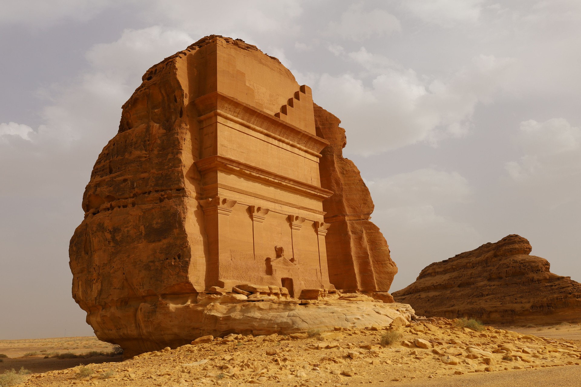 Al Ula old city , Saudi Arabia - The Nabataeans or Nabateans Tombs Civilization in Madain Saleh in Al Ula -  Qasr al-Farid